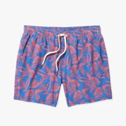 The Bungalow Trunk | Cobalt Neon Leaves