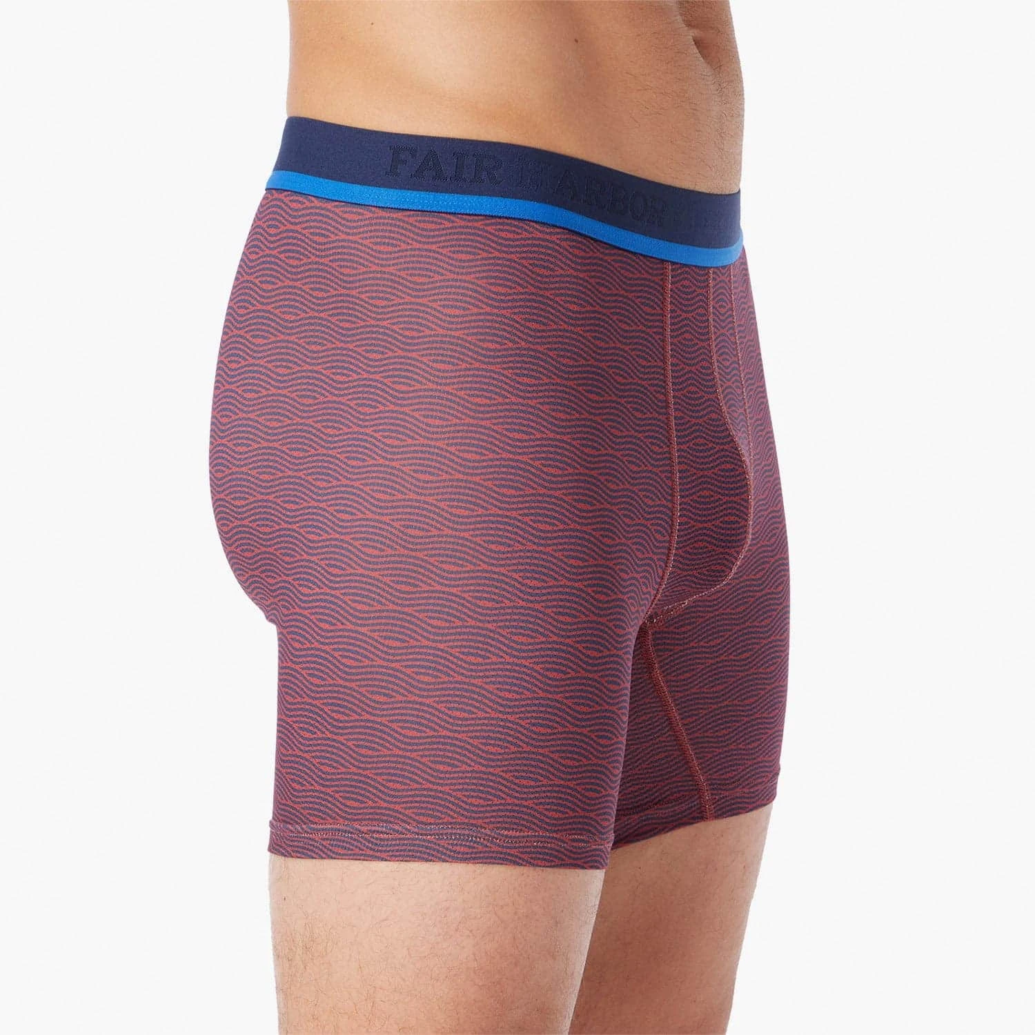 The BreezeKnit Boxer Brief | Red Waves - Image 4