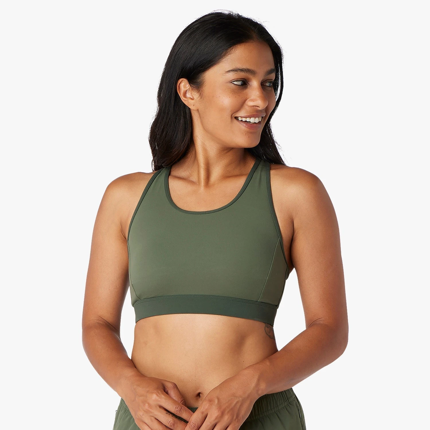 The Corliss Sports Bra | Thyme Colorblock - Image 5