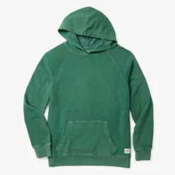 The Vintage-Wash Saltaire Hoodie | Coastal Green