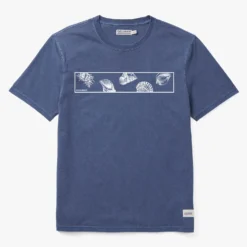 The Saltaire Graphic Tee | Navy Seashells