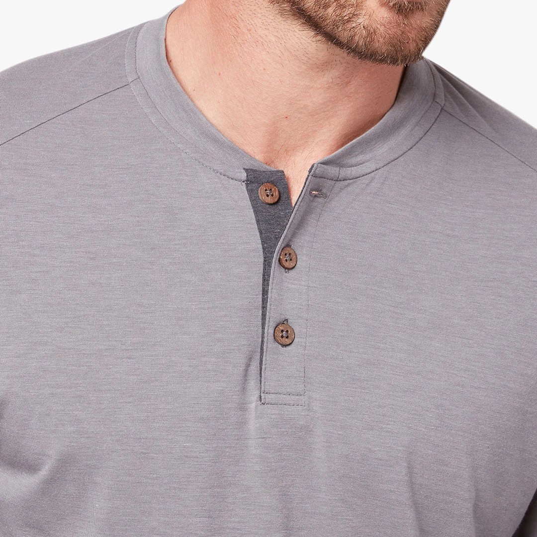 The SeaBreeze Henley | Grey - Image 4