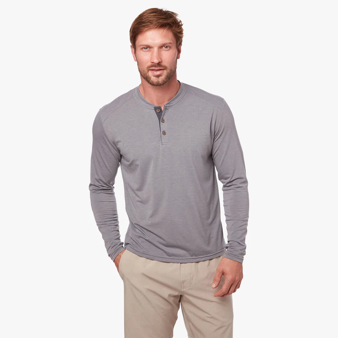 The SeaBreeze Henley | Grey - Image 2