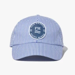 The Shoreline Classic Hat | Light Blue Seersucker