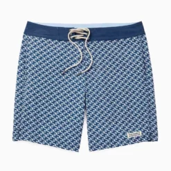 The Nautilus Boardshort | Navy Geo