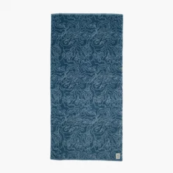The FH Organic Beach Towel | Blue Topo