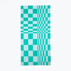 The FH Organic Beach Towel | Green Checker