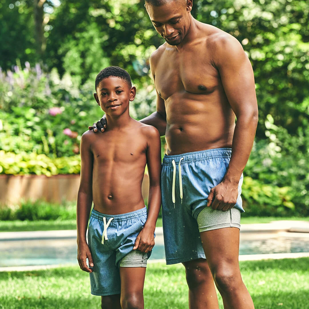 Kids One Short | Blue - Image 3